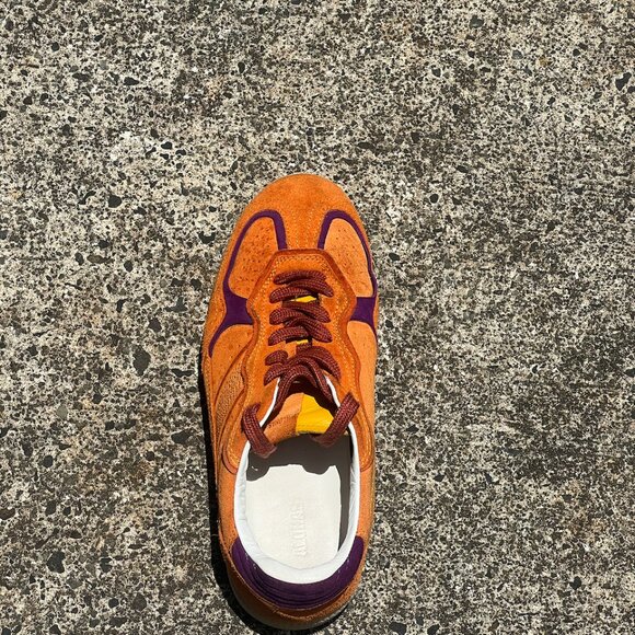 ALOHAS Tb. 490 Orange Rife Leather Sneakers (Size 37/6.5-7) - Picture 4 of 9